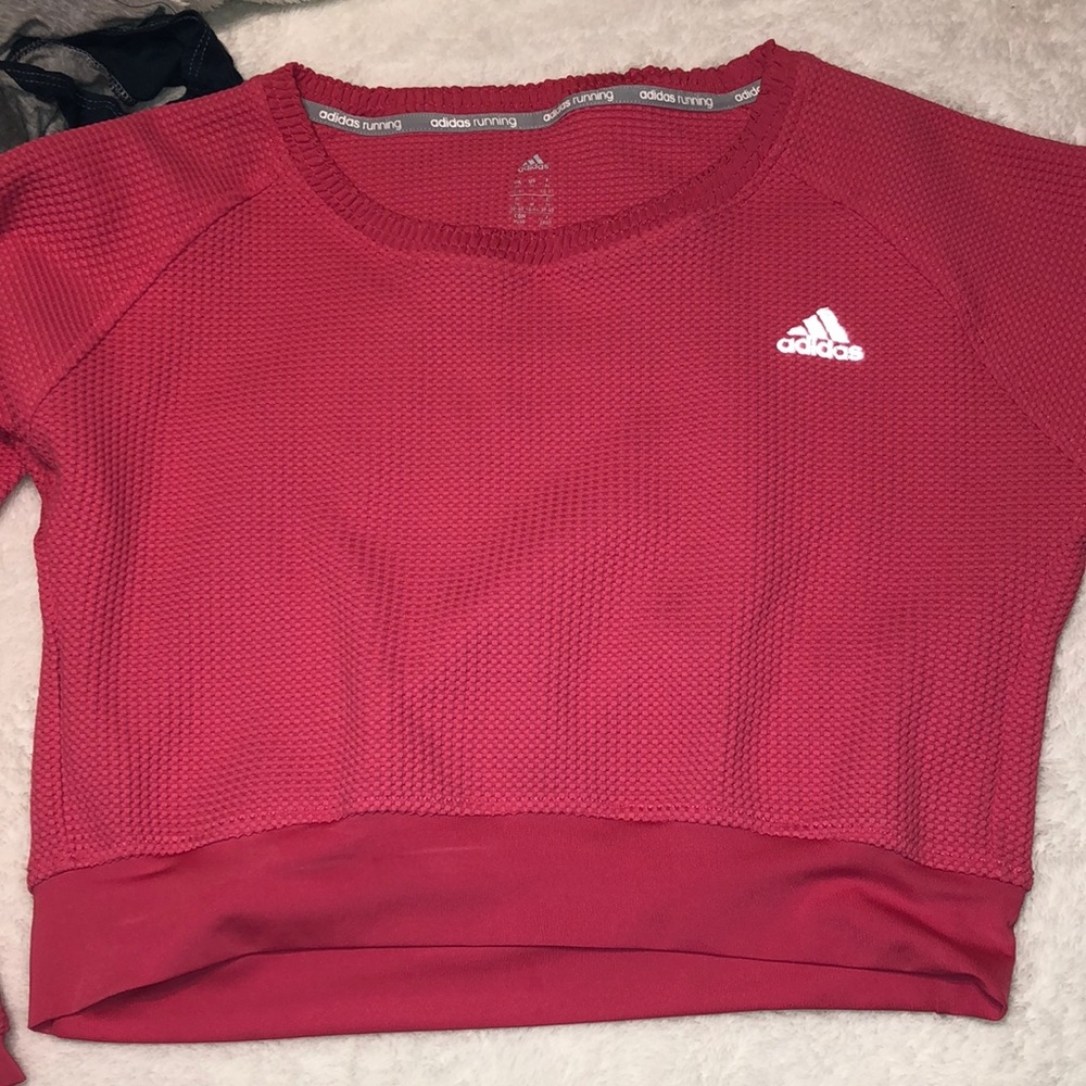 cropped Adidas athletic jacket